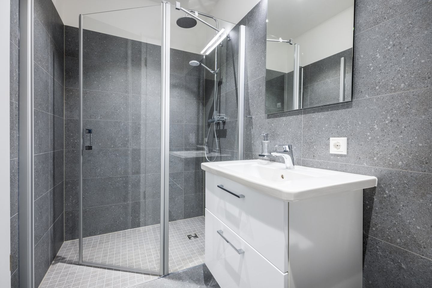 Krusespeicher Krusespeicher 6-74 Wismar - Badezimmer mit Dusche