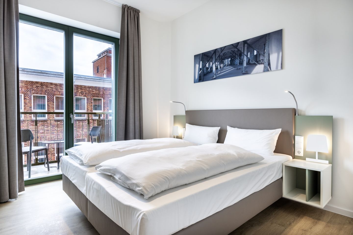 Krusespeicher Krusespeicher 4-52 Wismar - Schlafzimmer mit Doppelbett