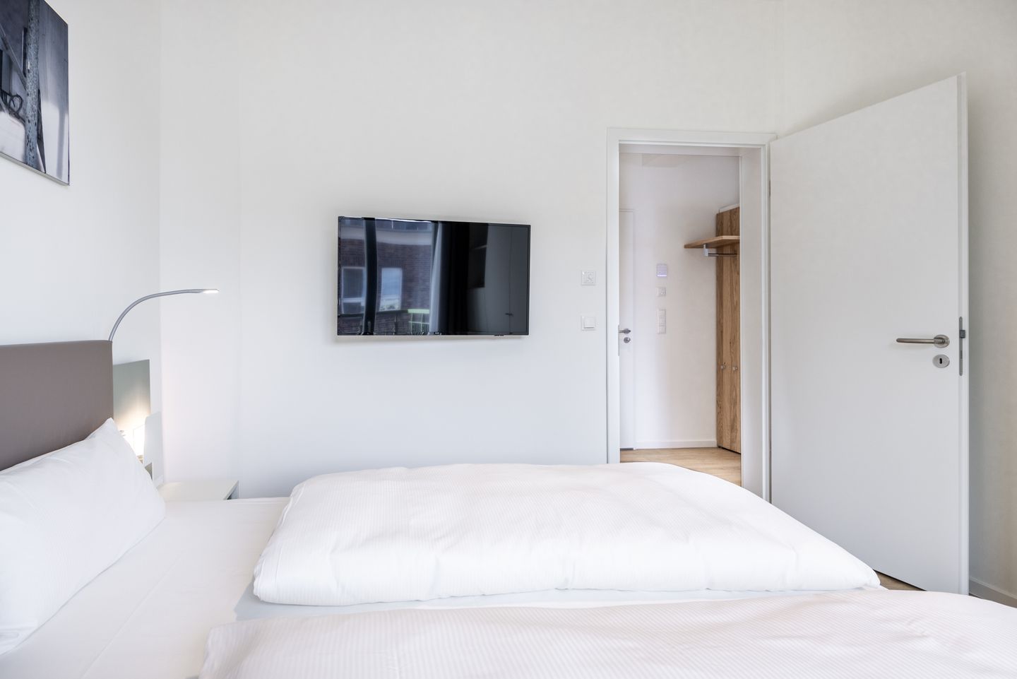 Krusespeicher Krusespeicher 4-52 Wismar - Schlafzimmer mit Doppelbett