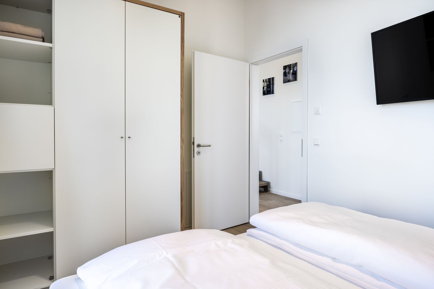 Krusespeicher Krusespeicher 6-73 Wismar - Schlafzimmer mit Doppelbett