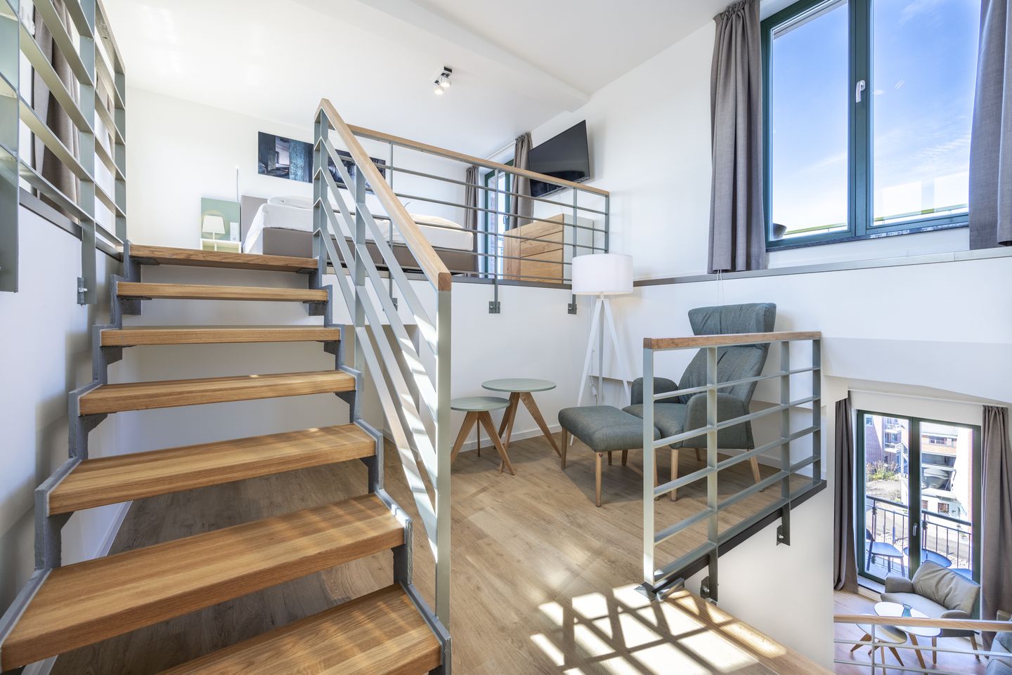 Krusespeicher Krusespeicher 6-73 Wismar - Wohnbereich mit Sitzgelegenheit