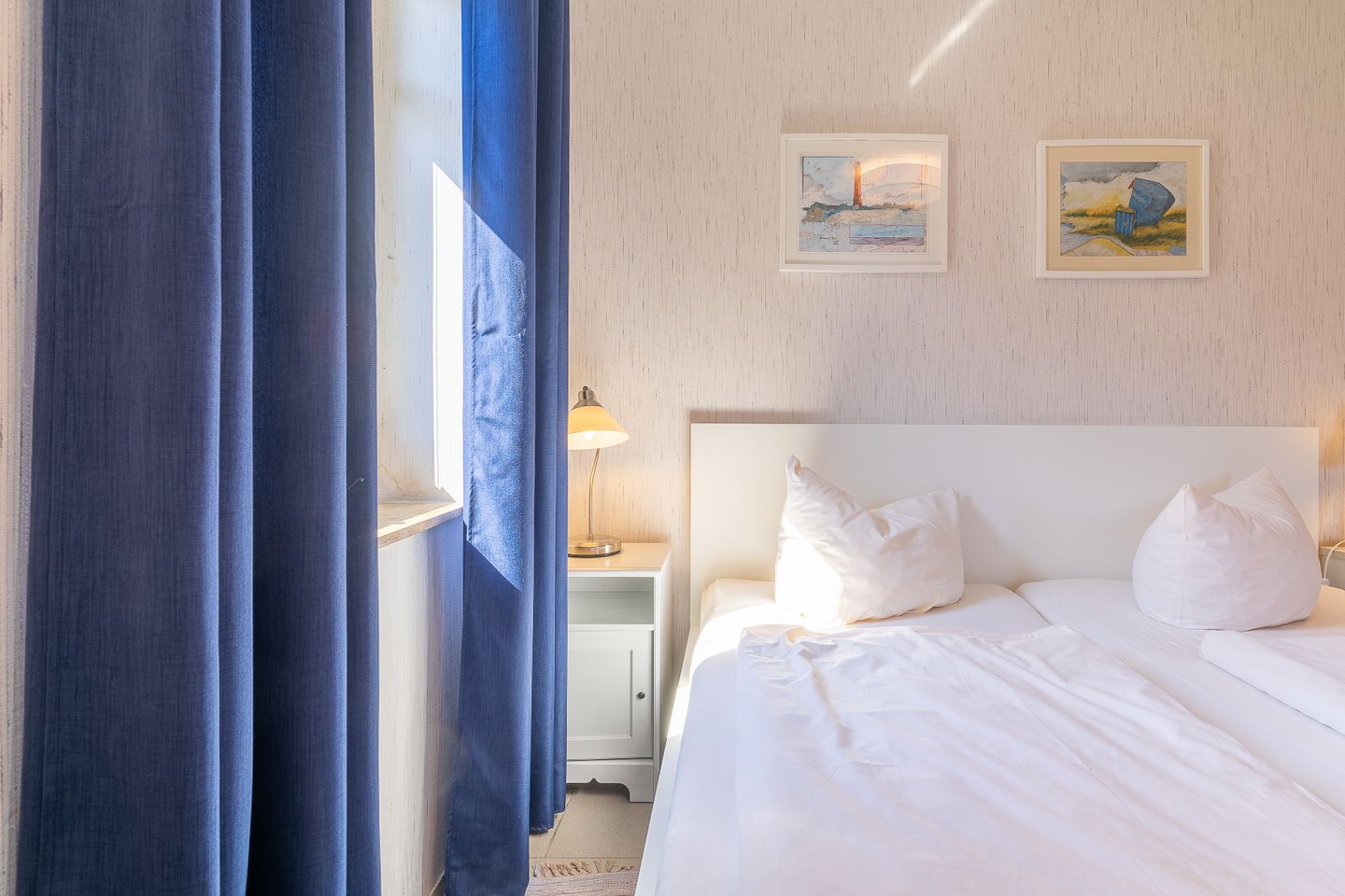  Friesenkate Steuerbord Norderney - die insellotsen Norderney / Friesenkate Steuerbord - Schlafzimmer 1 (Doppelbett)