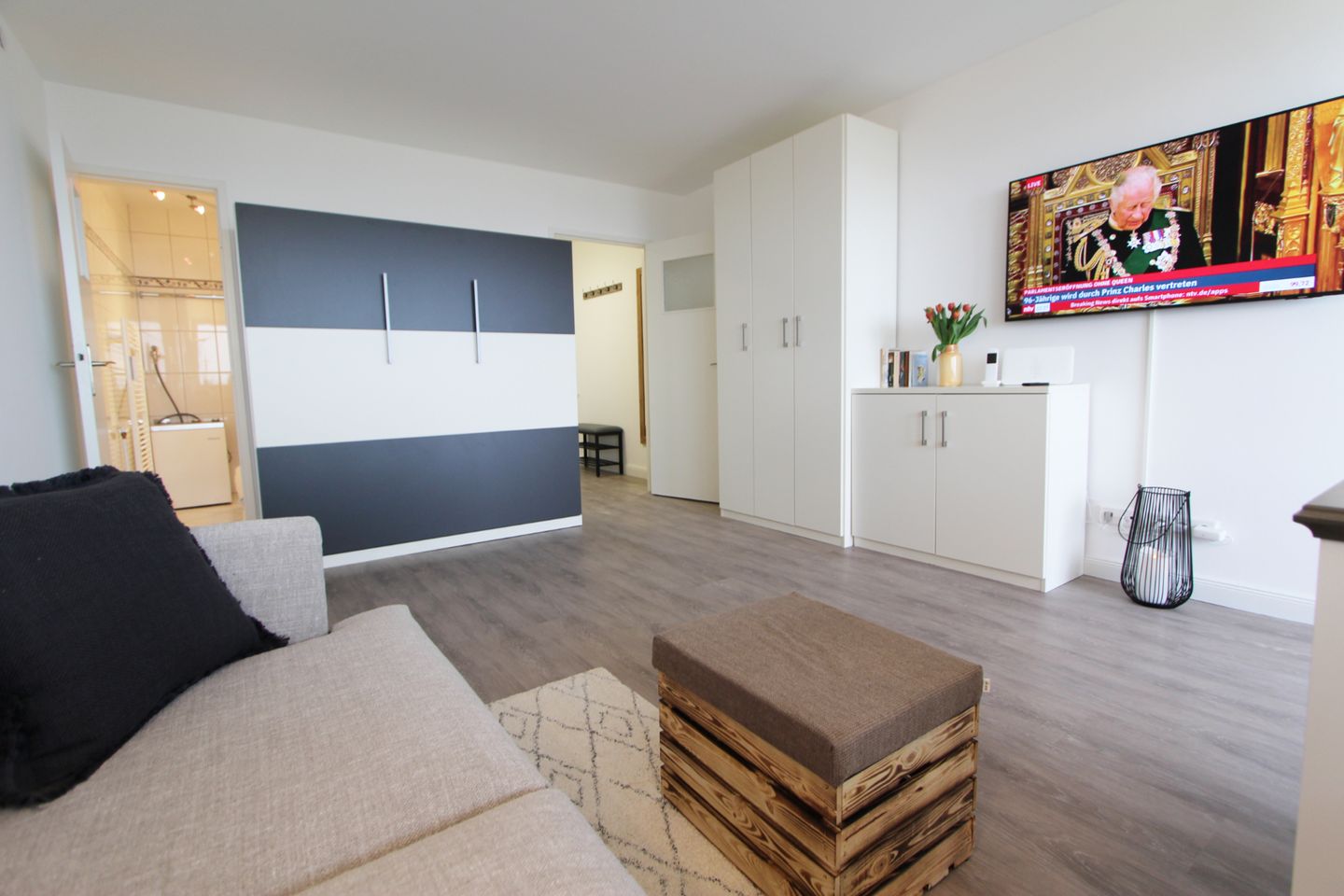 Dünenhof zum Kronprinzen, App. 89 Wenningstedt - Wohnzimmer