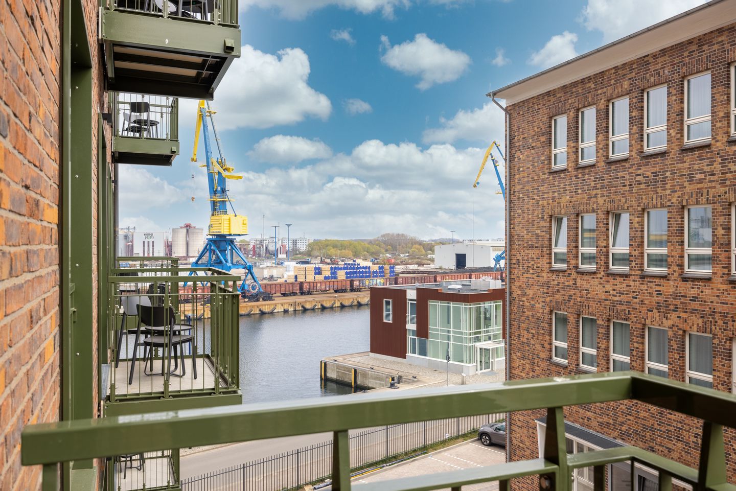 Krusespeicher Krusespeicher 3-46 Wismar - Balkon mit Ausblick