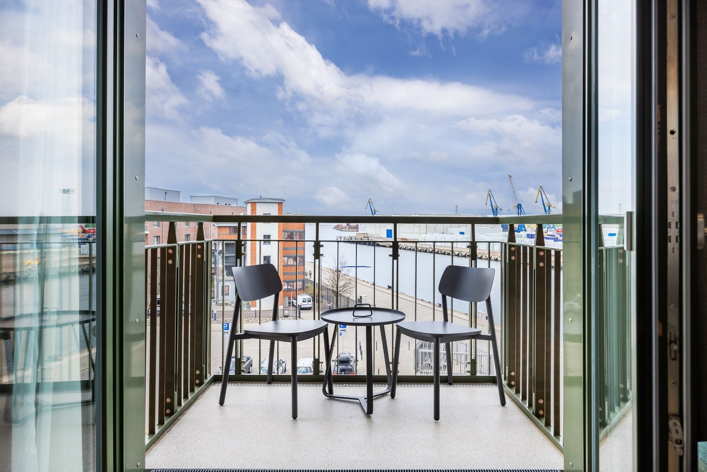 Krusespeicher Krusespeicher 3-49 Wismar - Balkon mit Ausblick