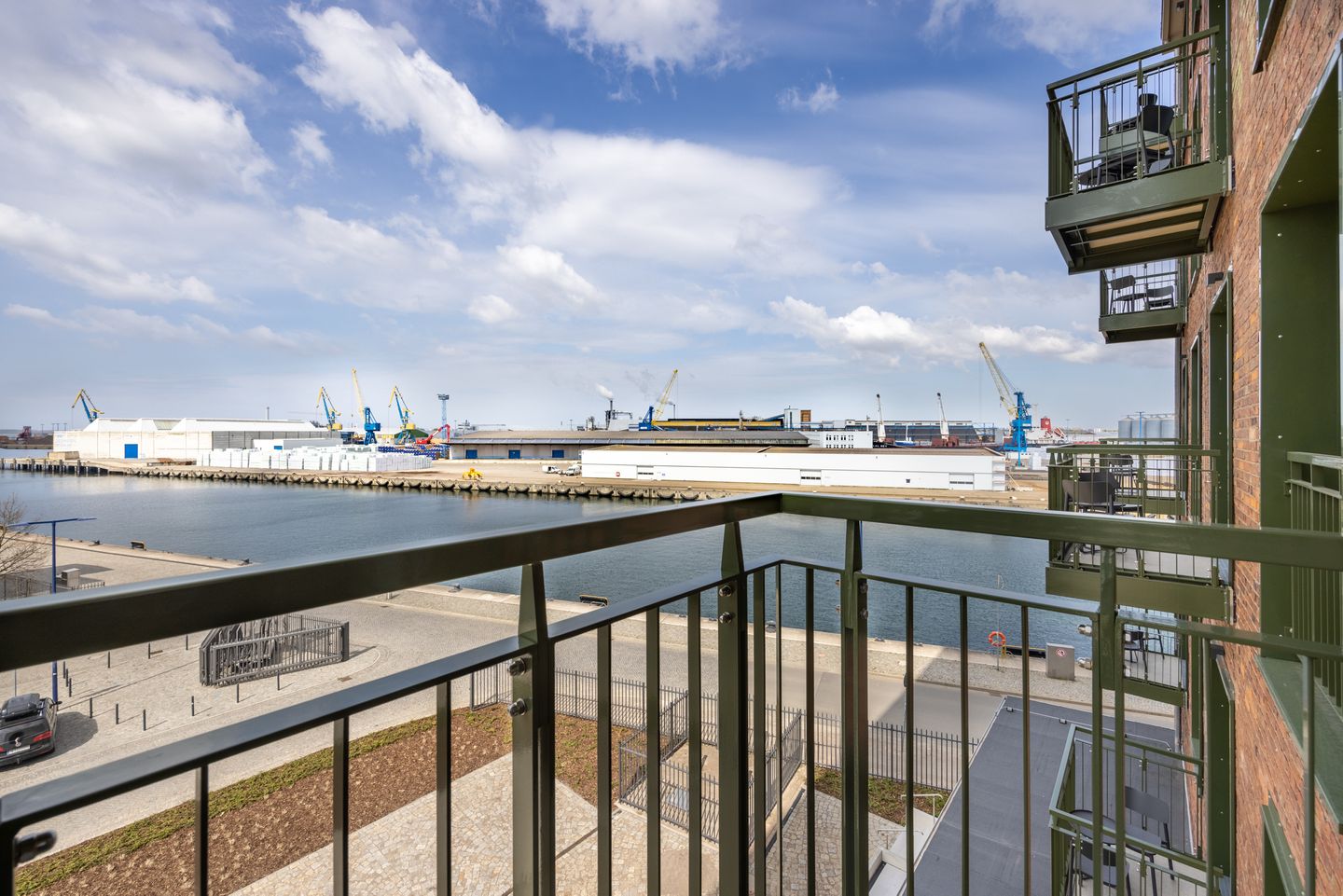 Krusespeicher Krusespeicher 3-49 Wismar - Balkon mit Ausblick