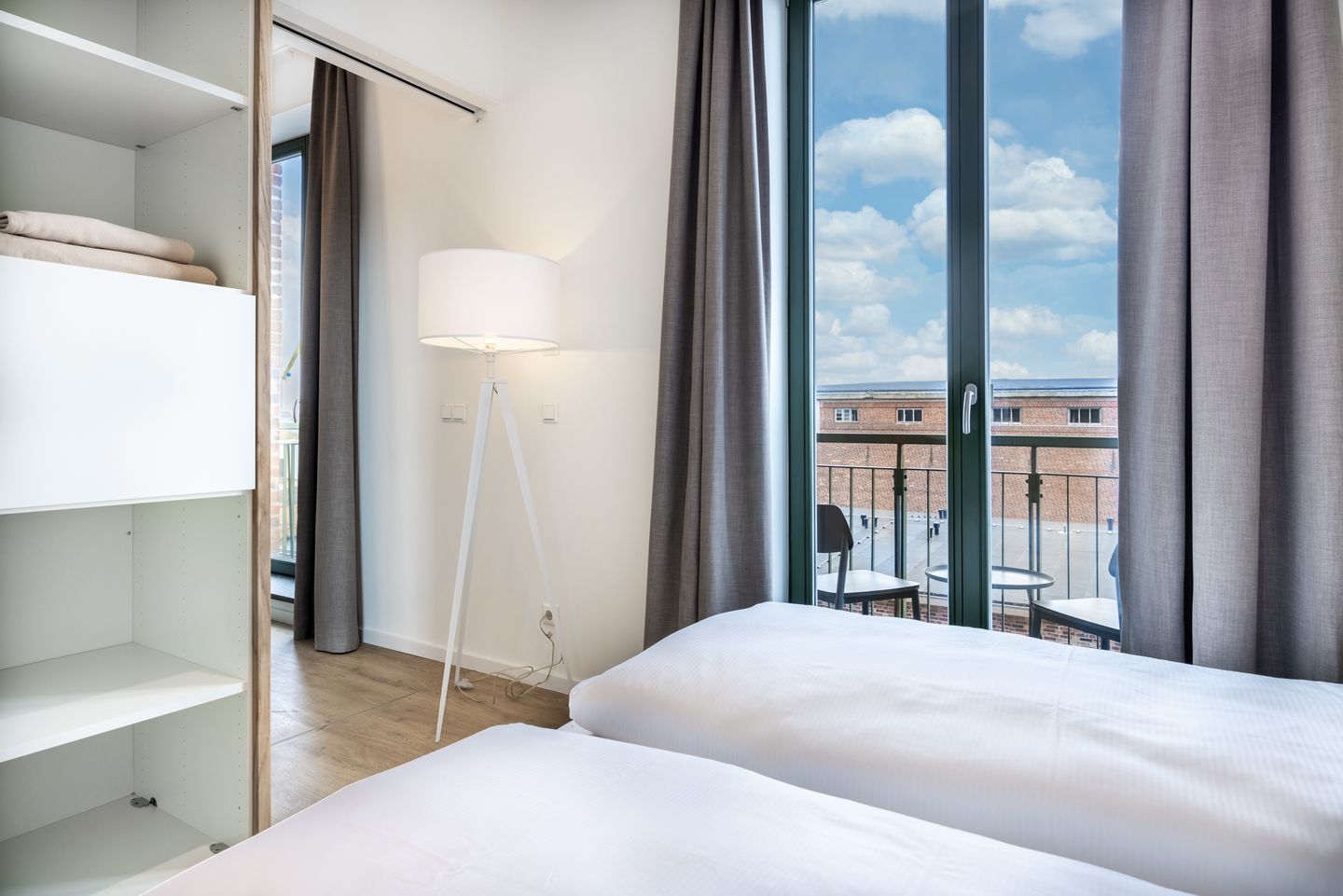 Krusespeicher Krusespeicher 6-70 Wismar - Schlafzimmer mit Doppelbett