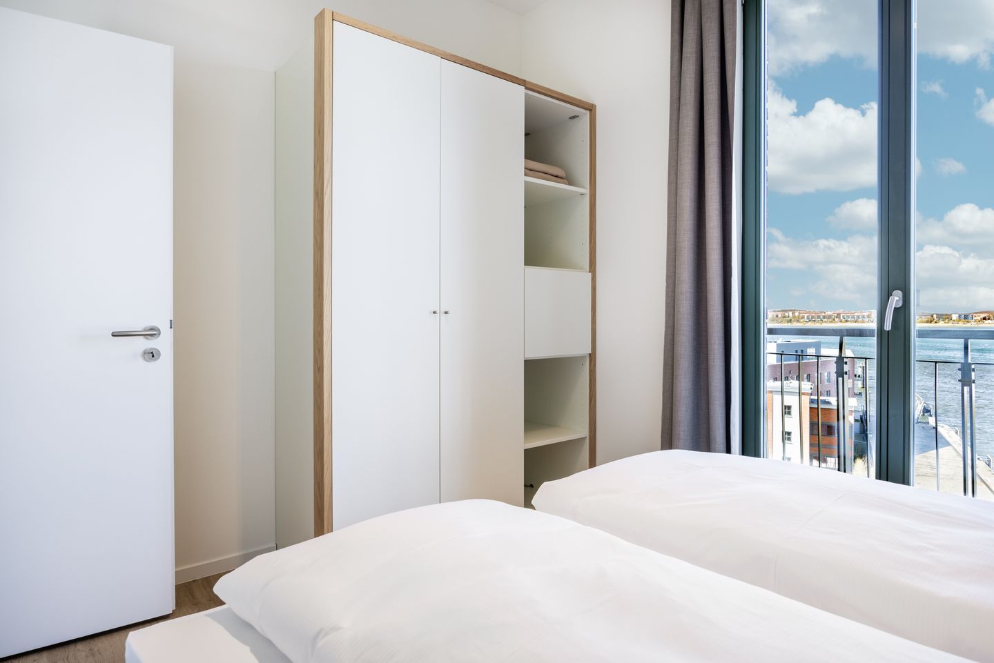 Krusespeicher Krusespeicher 6-76 Wismar - Schlafzimmer mit Doppelbett