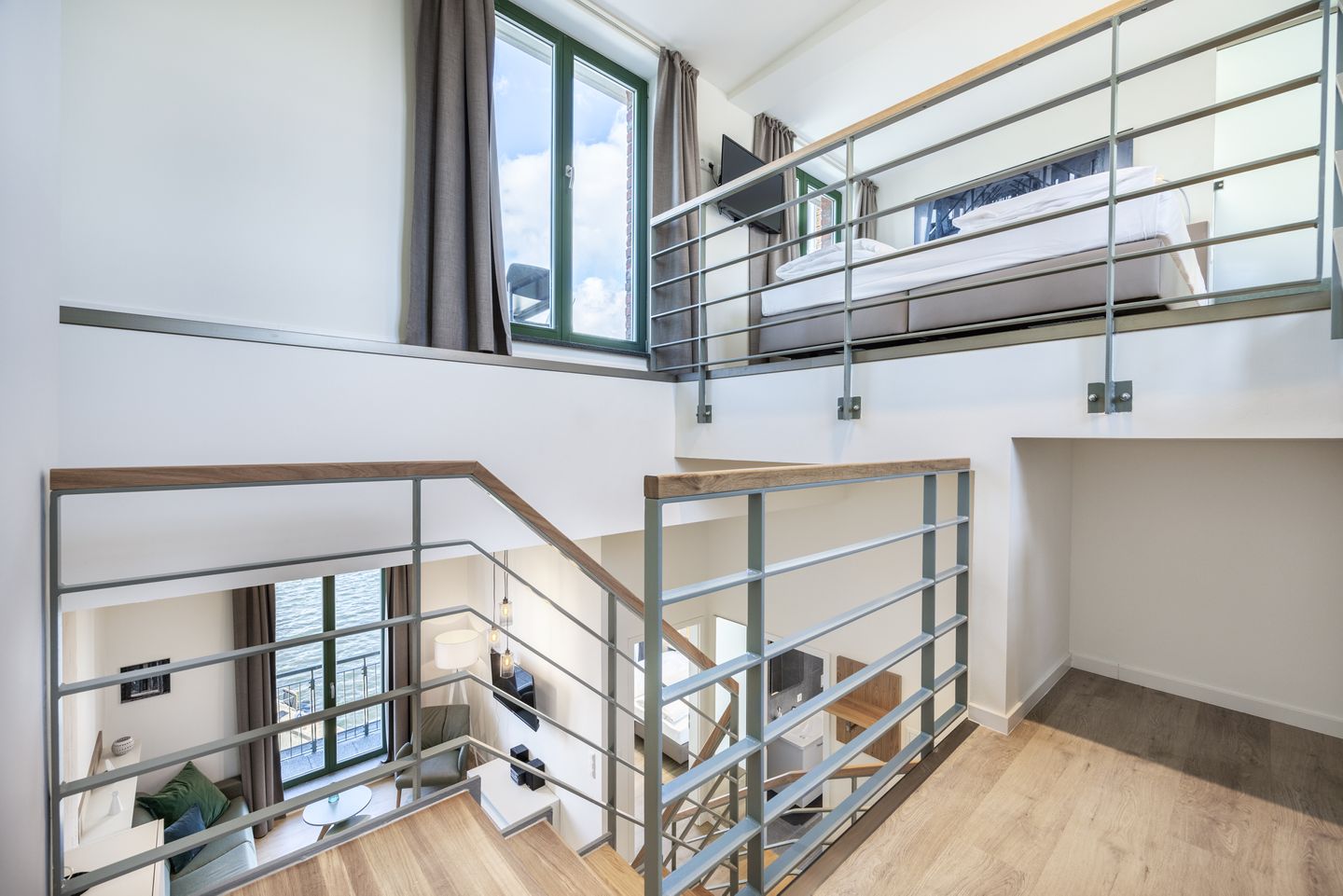 Krusespeicher Krusespeicher 6-76 Wismar - Treppenaufgang zum Schlafzimmer