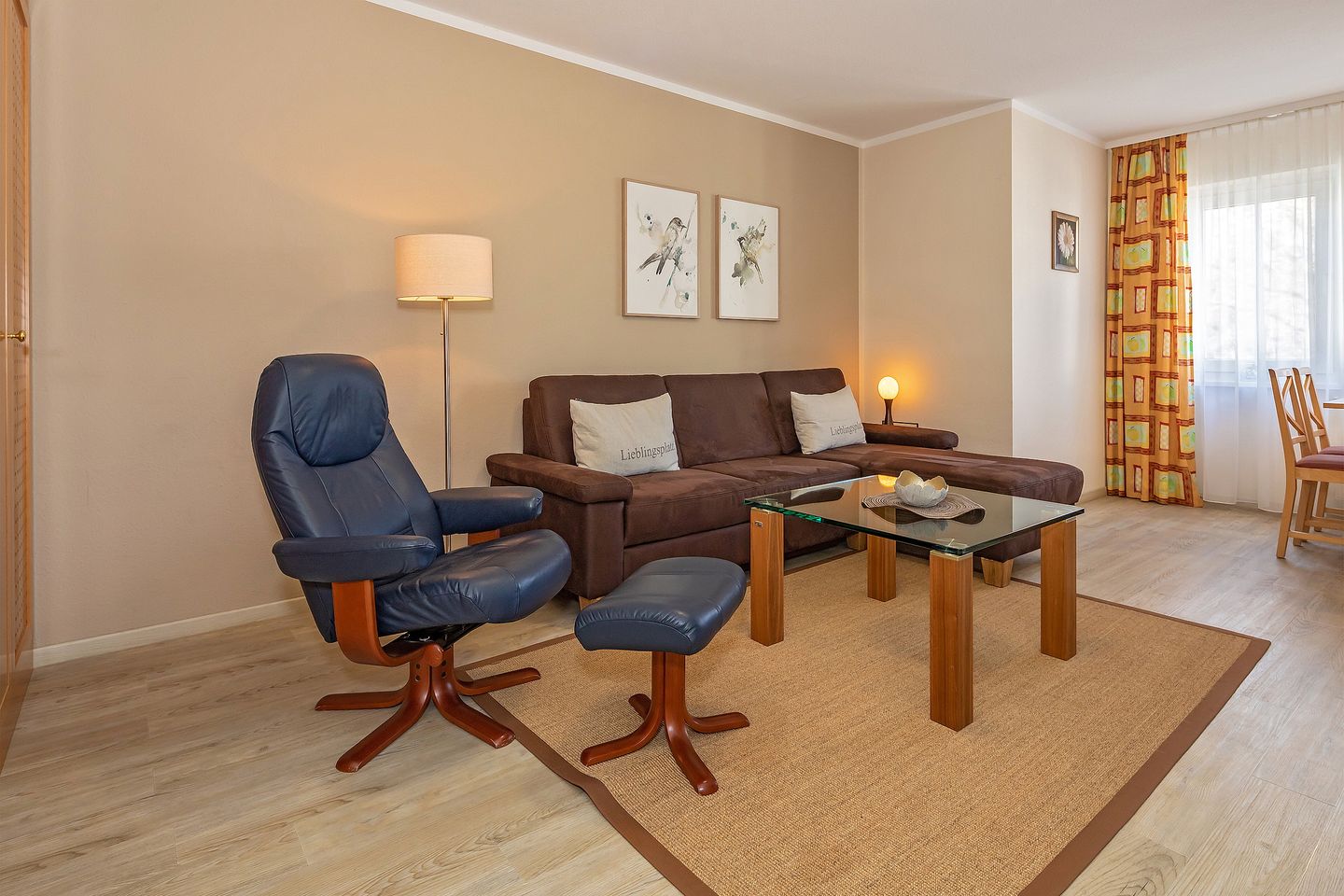 Inselstrand Inselstrand 216 Usedom - Wohn-Essbereich mit Couch