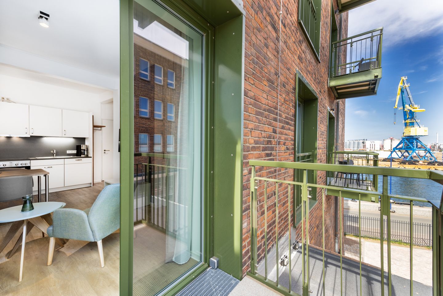 Krusespeicher Krusespeicher 2-37 Wismar - Balkon mit Ausblick