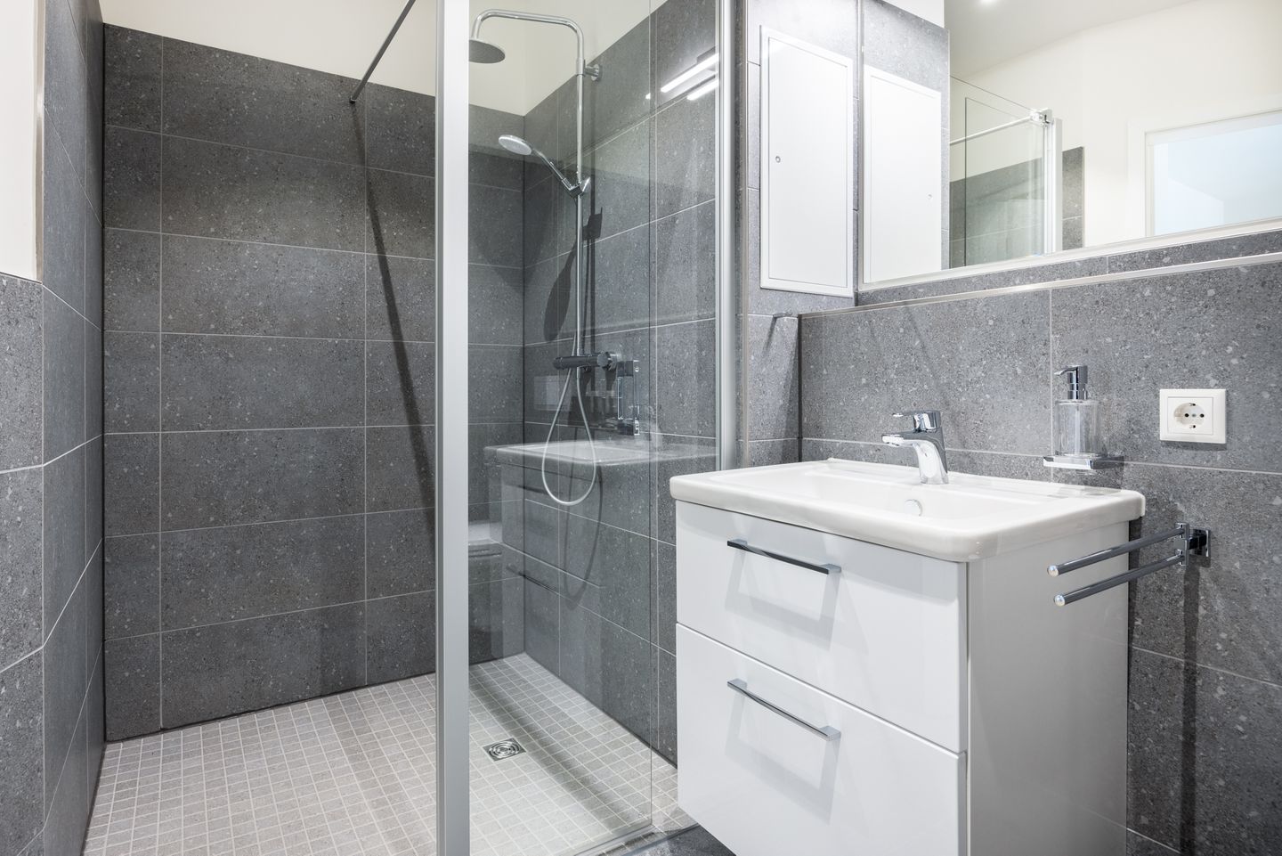 Krusespeicher Krusespeicher 4-57 Wismar - Badezimmer mit Dusche