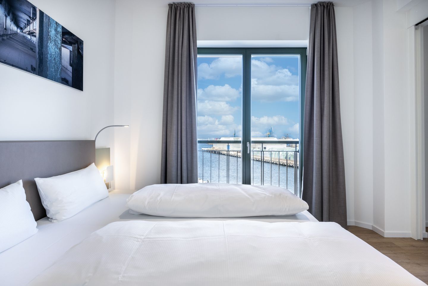 Krusespeicher Krusespeicher 4-59 Wismar - Schlafzimmer mit Doppelbett