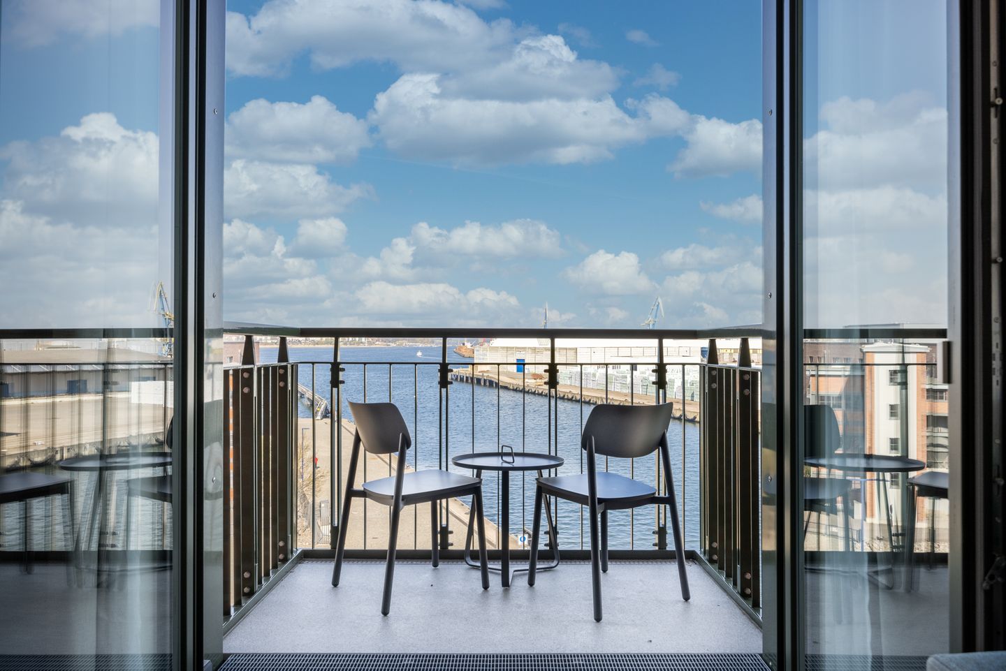 Krusespeicher Krusespeicher 4-59 Wismar - Balkon mit Gartenmöbeln