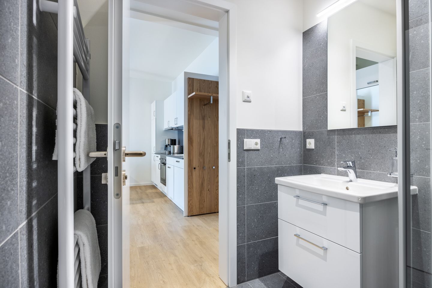 Krusespeicher Krusespeicher 5-61 Wismar - Badezimmer mit Dusche