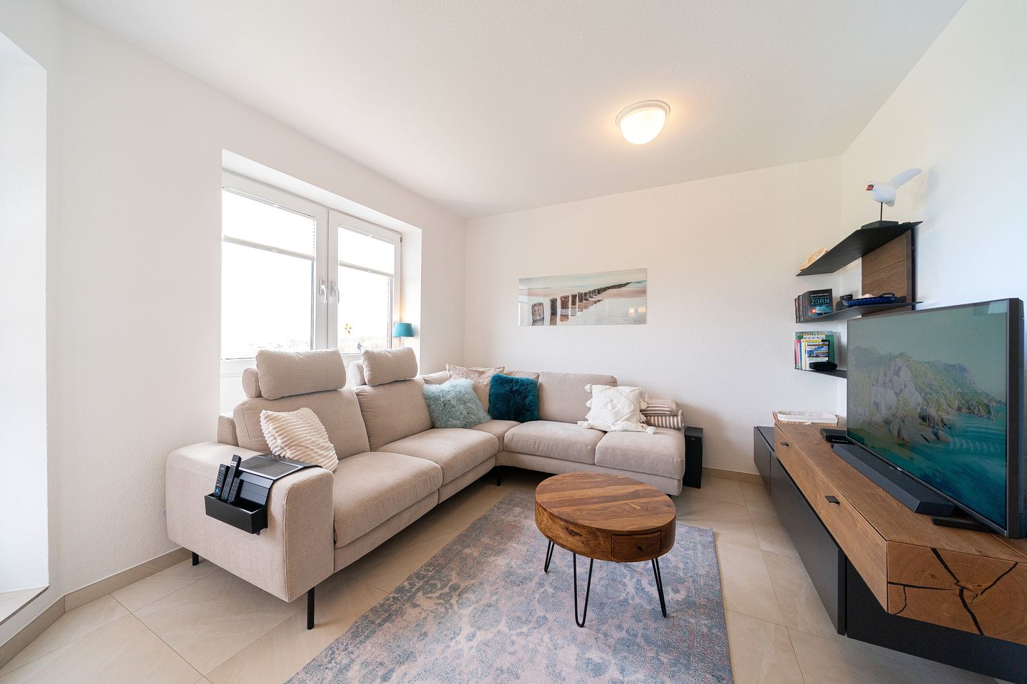 Hus Jadekieker Hus Jadekieker 24 Schillig - Wohnbereich mit Flatscreen-TV