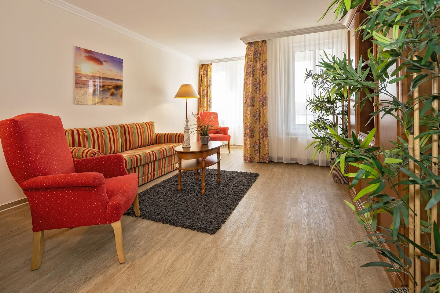 Seehof Seehof 212 Usedom - Wohn-Essbereich mit Couch