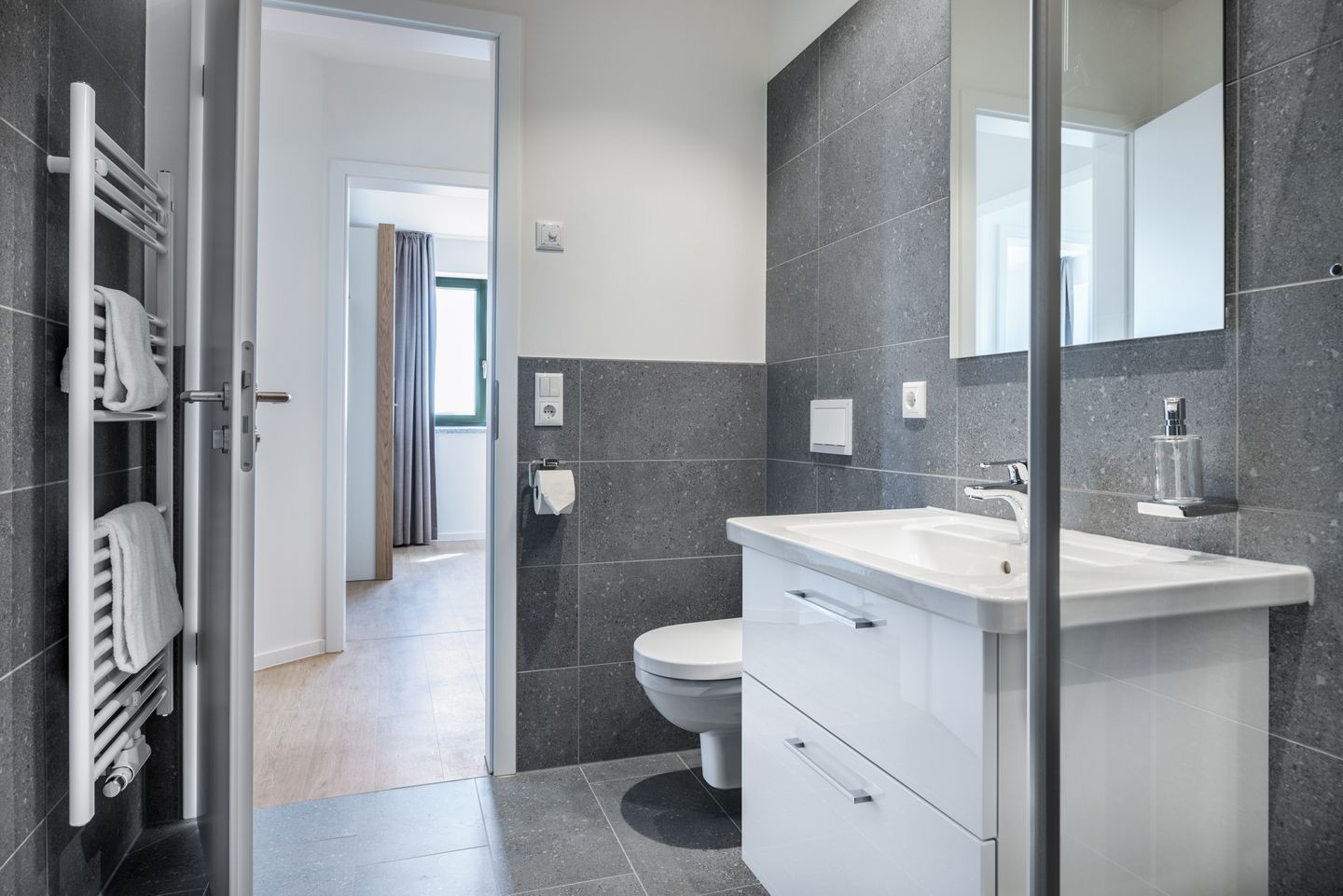 Krusespeicher Krusespeicher 5-63 Wismar - Badezimmer mit Dusche