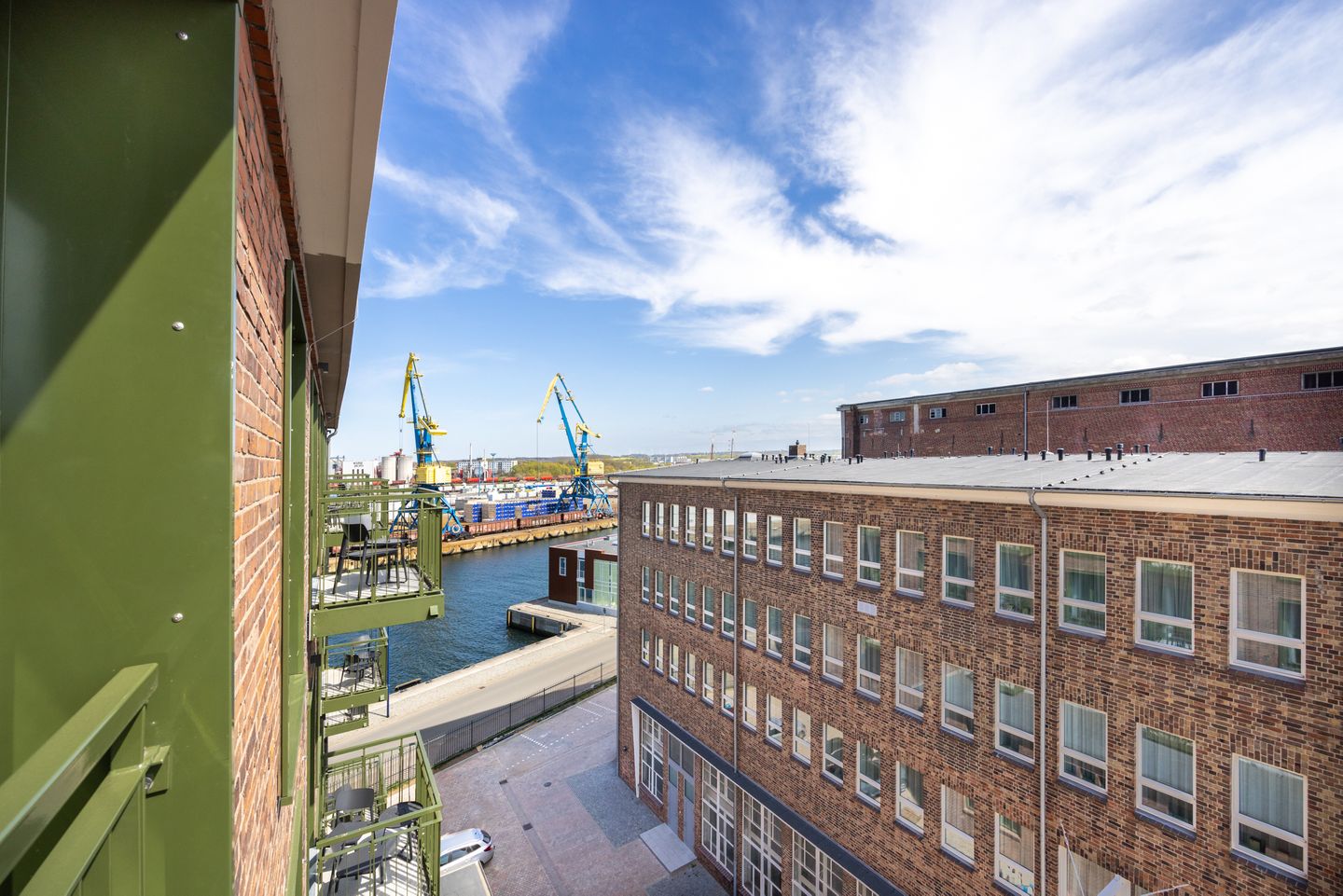 Krusespeicher Krusespeicher 5-63 Wismar - Balkon mit Ausblick