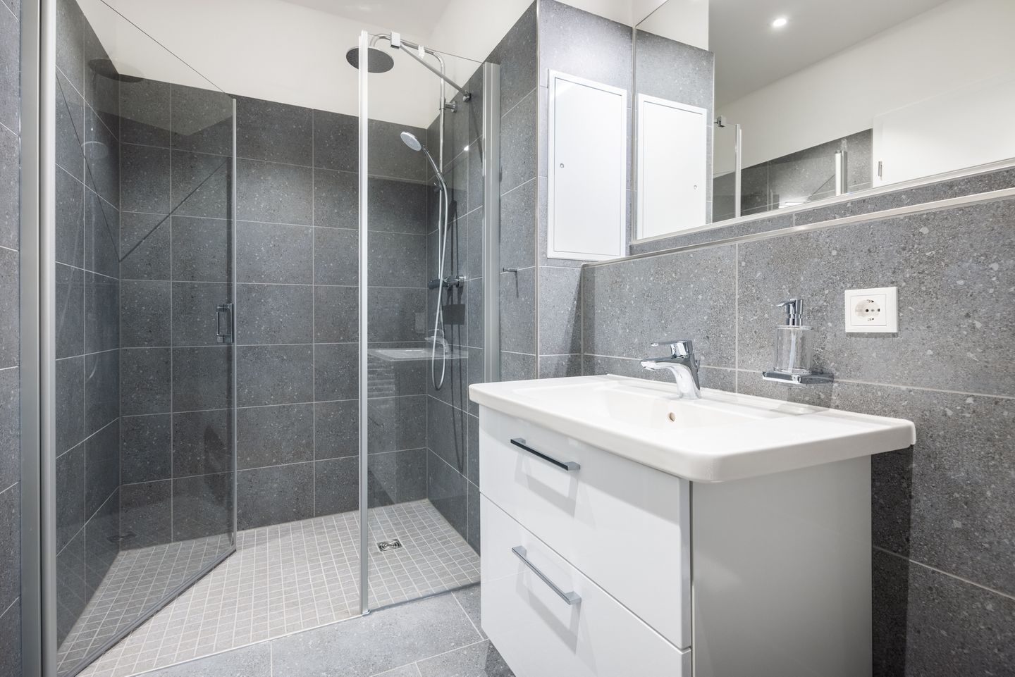 Krusespeicher Krusespeicher 5-67 Wismar - Badezimmer mit Dusche