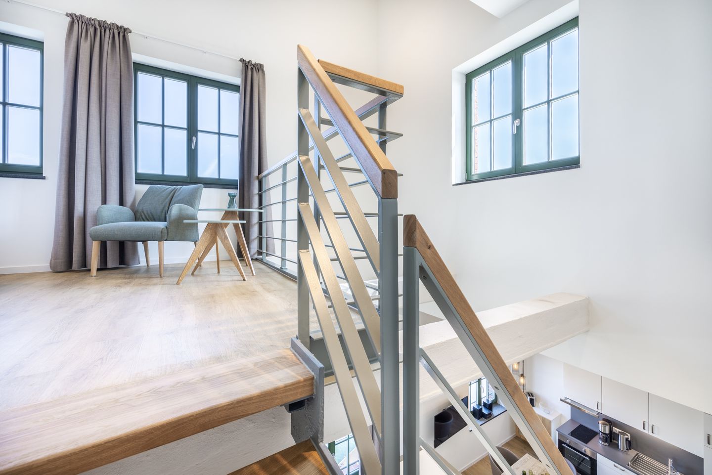 Krusespeicher Krusespeicher 6-68 Wismar - Schlafzimmer mit Doppelbett