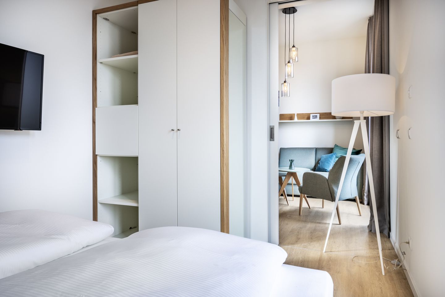 Krusespeicher Krusespeicher 6-71 Wismar - Schlafzimmer mit Doppelbett