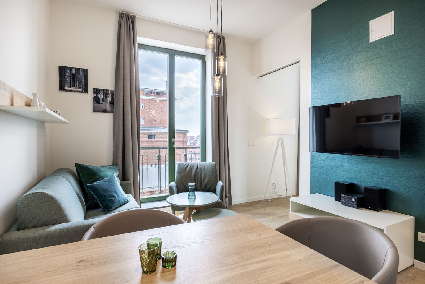 Krusespeicher Krusespeicher 6-71 Wismar - Wohn-Essbereich mit Couch