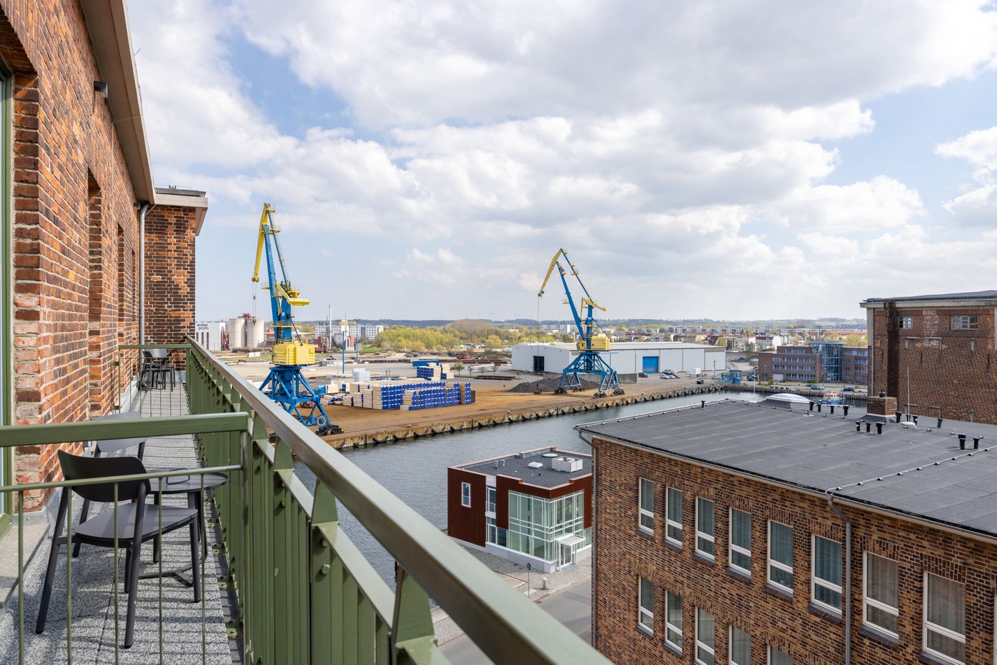 Krusespeicher Krusespeicher 6-71 Wismar - Balkon mit Ausblick