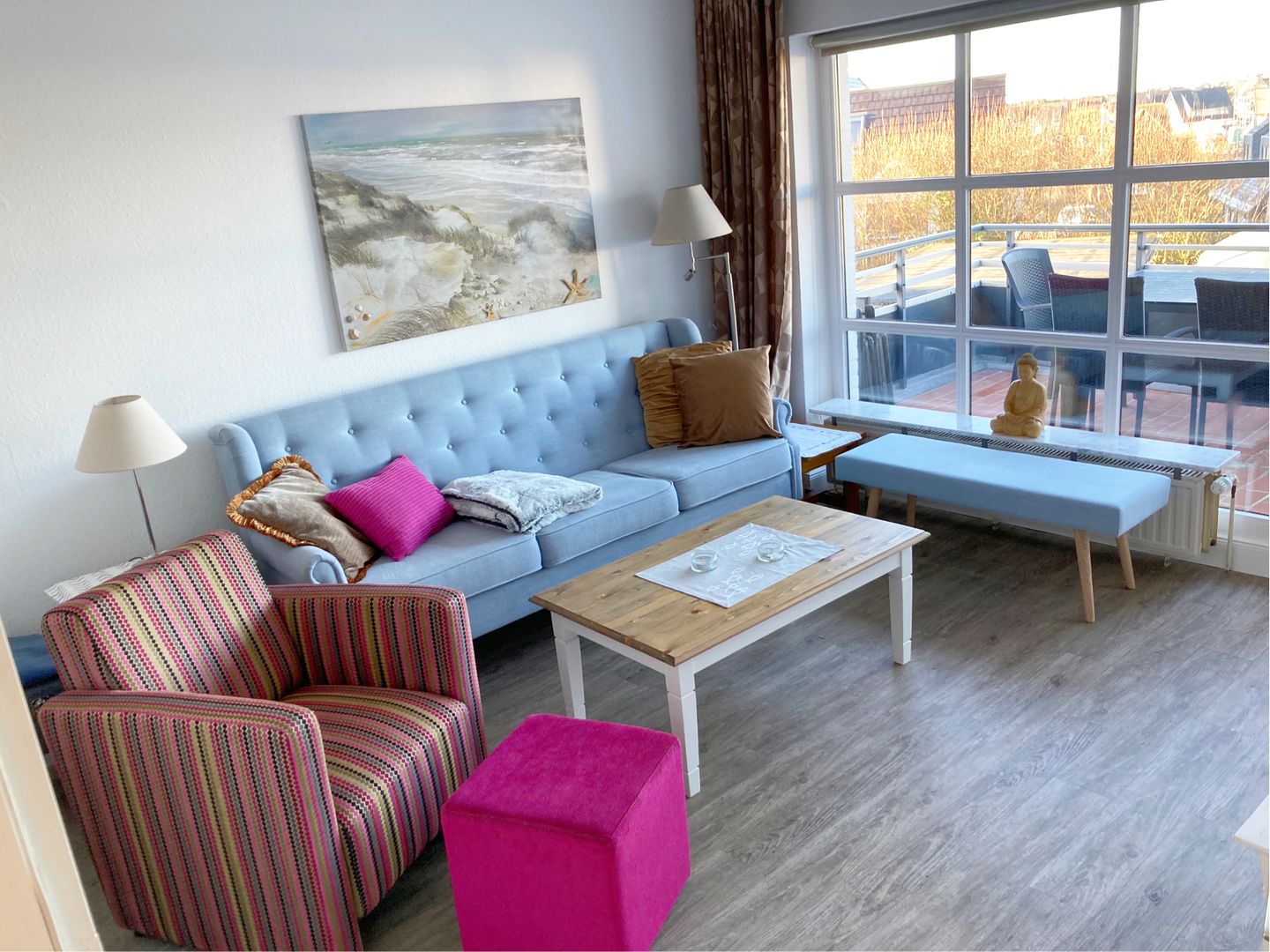 Atlantik - Strandstr. 15, App. 8 Wenningstedt - Wohnzimmer