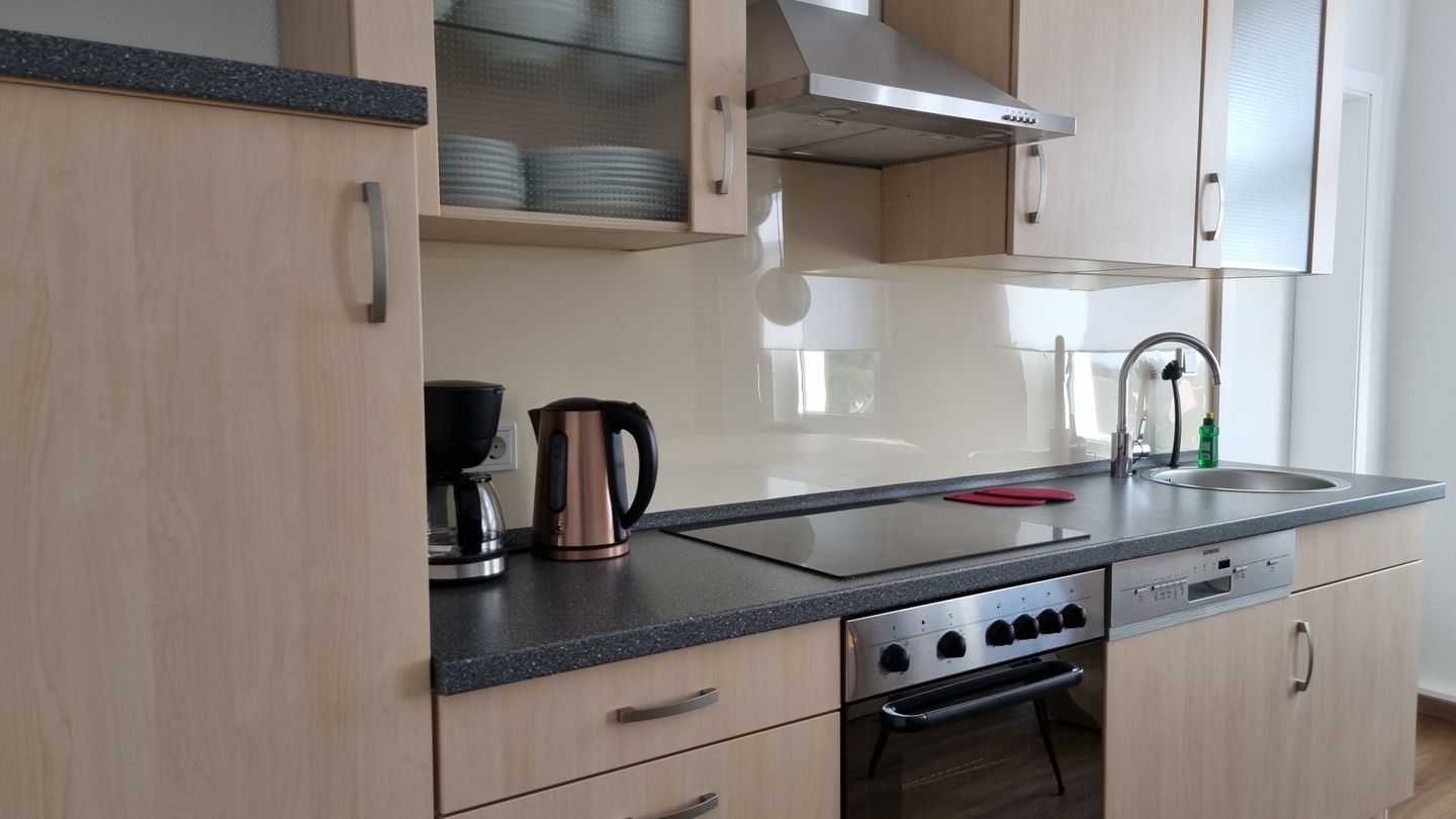 Haus Borkumitte Appartement Mellum Haus Borkumitte - Küchenzeile