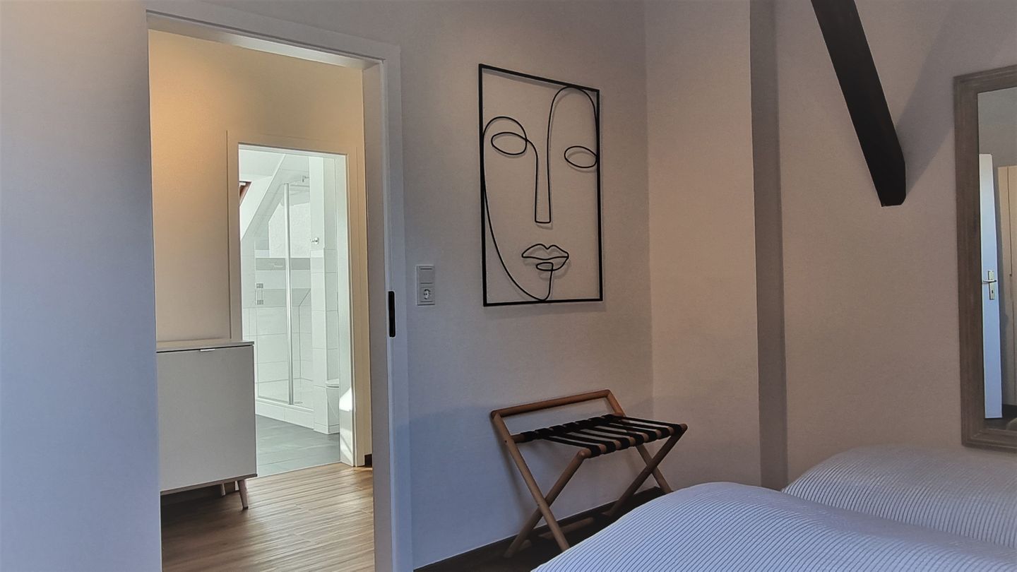 Haus Borkumitte Appartement Mellum Haus Borkumitte - Schlafzimmer