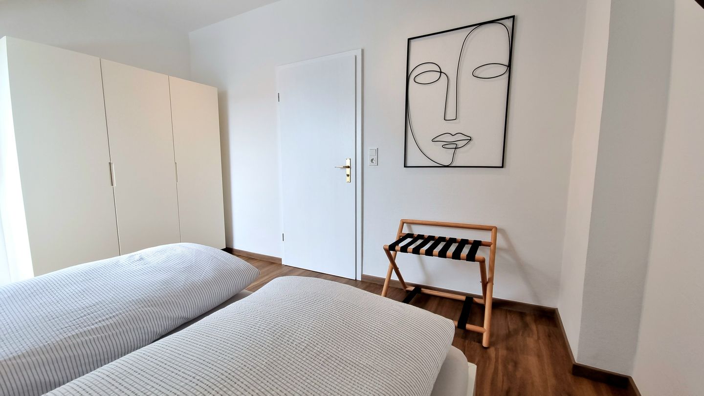 Haus Borkumitte Appartement Mellum Haus Borkumitte - Schlafzimmer