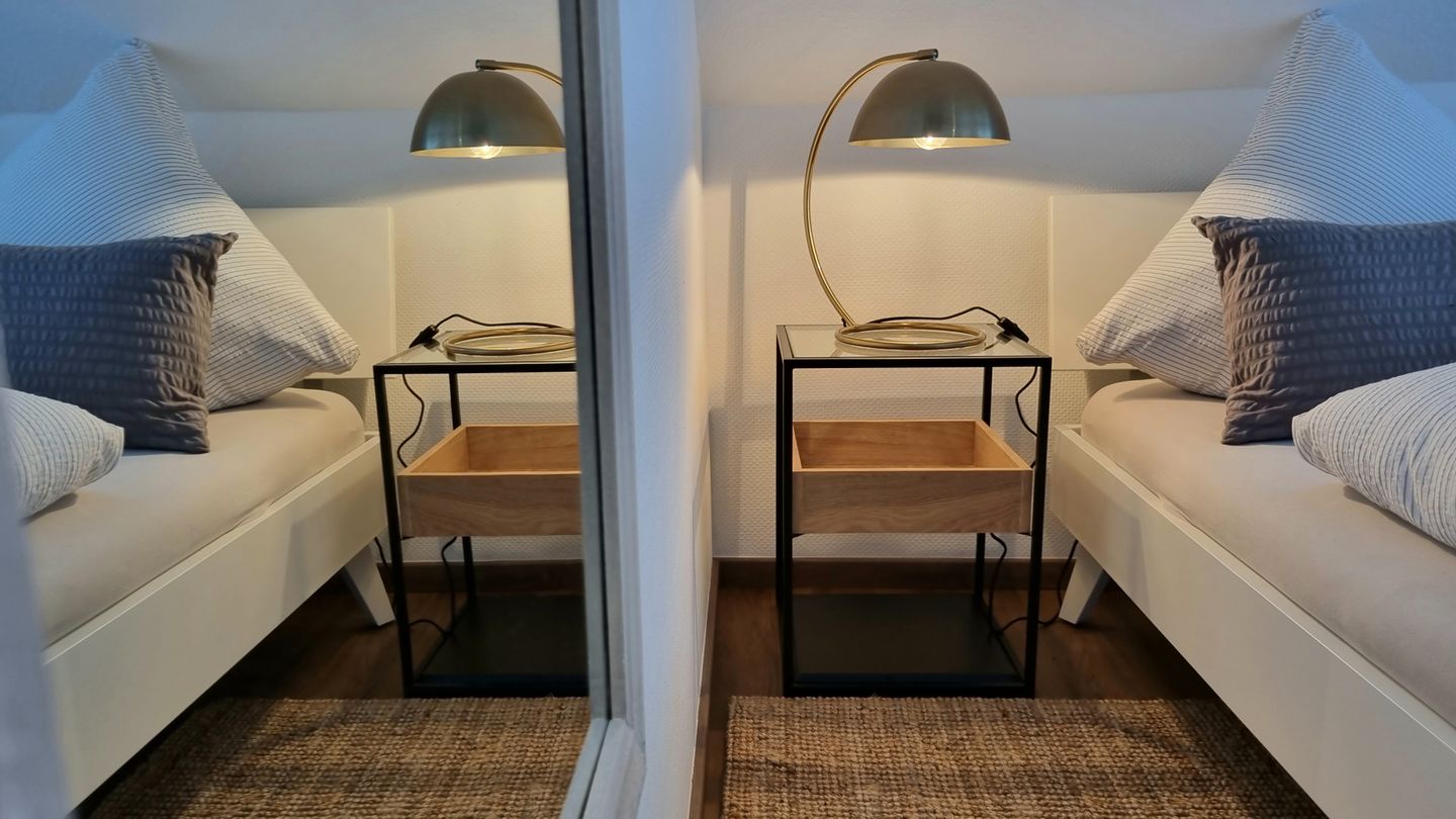 Haus Borkumitte Appartement Mellum Haus Borkumitte - Schlafzimmer