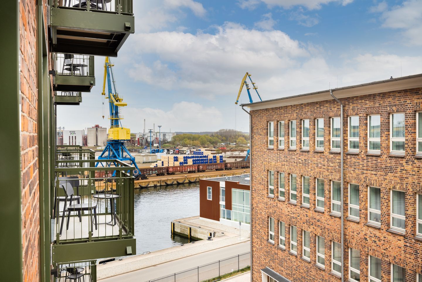 Krusespeicher Krusespeicher 4-55 Wismar - Balkon mit Ausblick