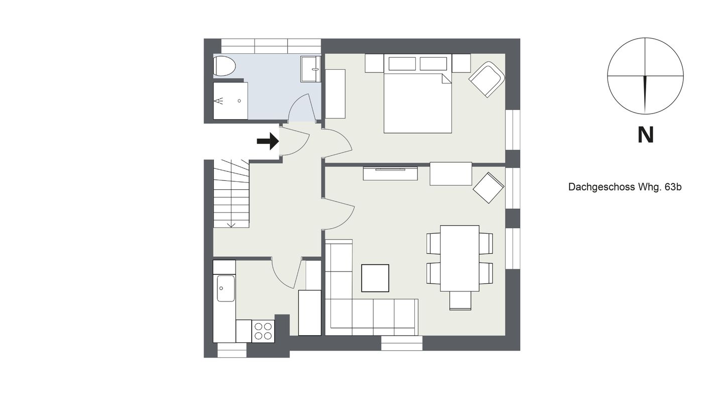 Antje Sammen Whg. 63 Amrum - Grundriss