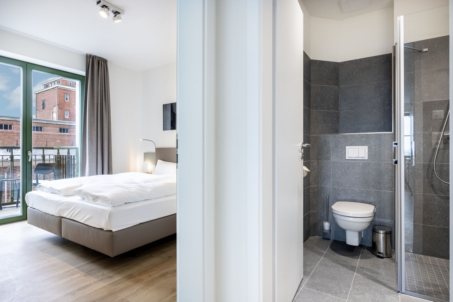 Krusespeicher Krusespeicher 5-60 Wismar - Schlafzimmer mit Doppelbett