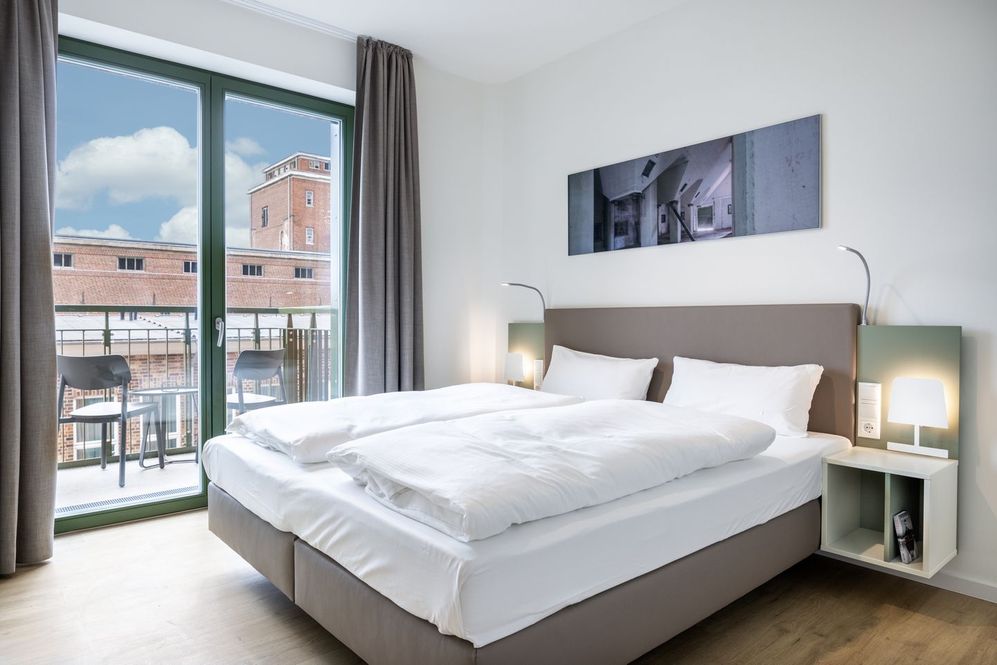 Krusespeicher Krusespeicher 5-60 Wismar - Schlafzimmer mit Doppelbett