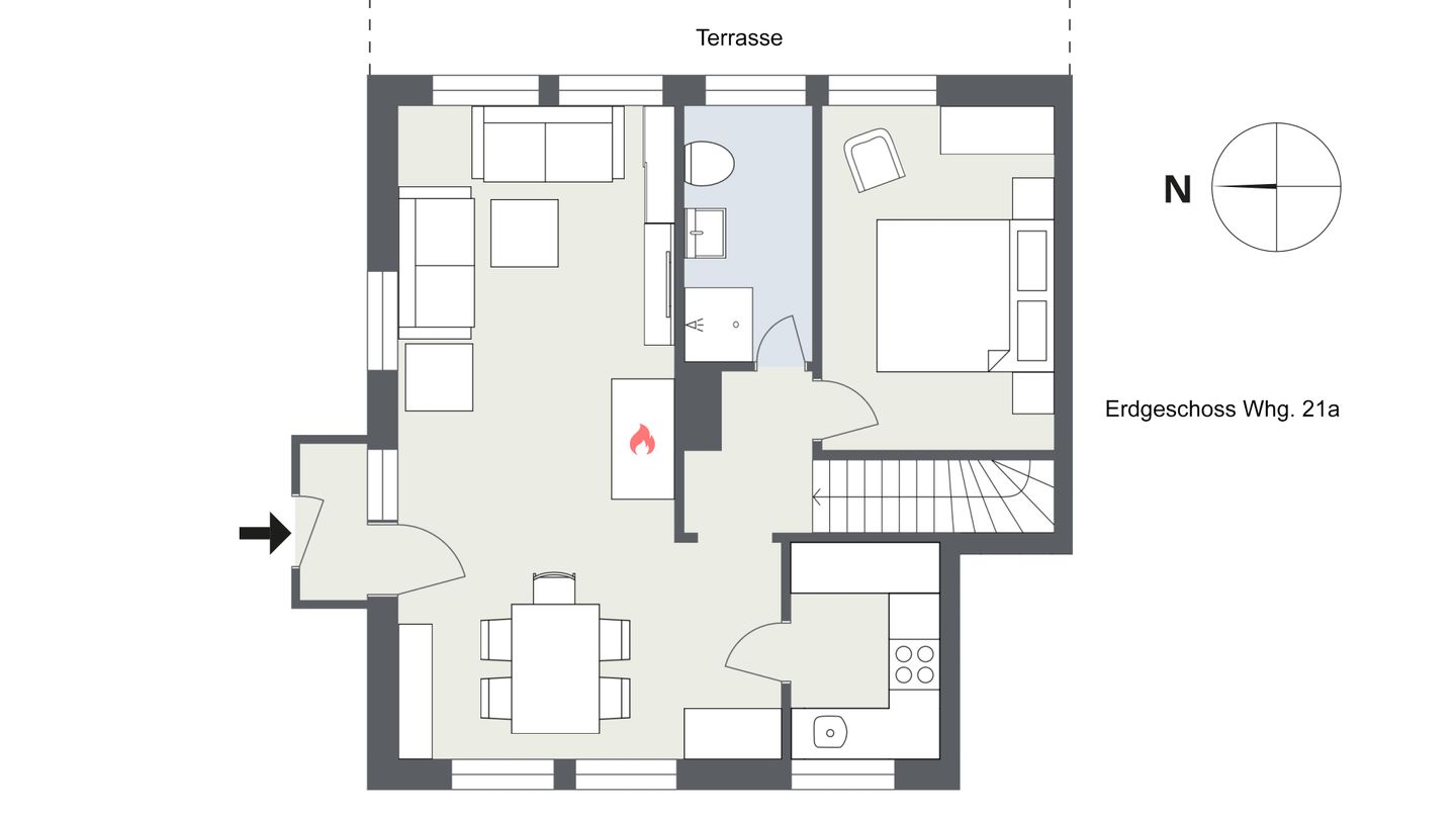 Friesenhof Whg. 21 Amrum - Grundriss