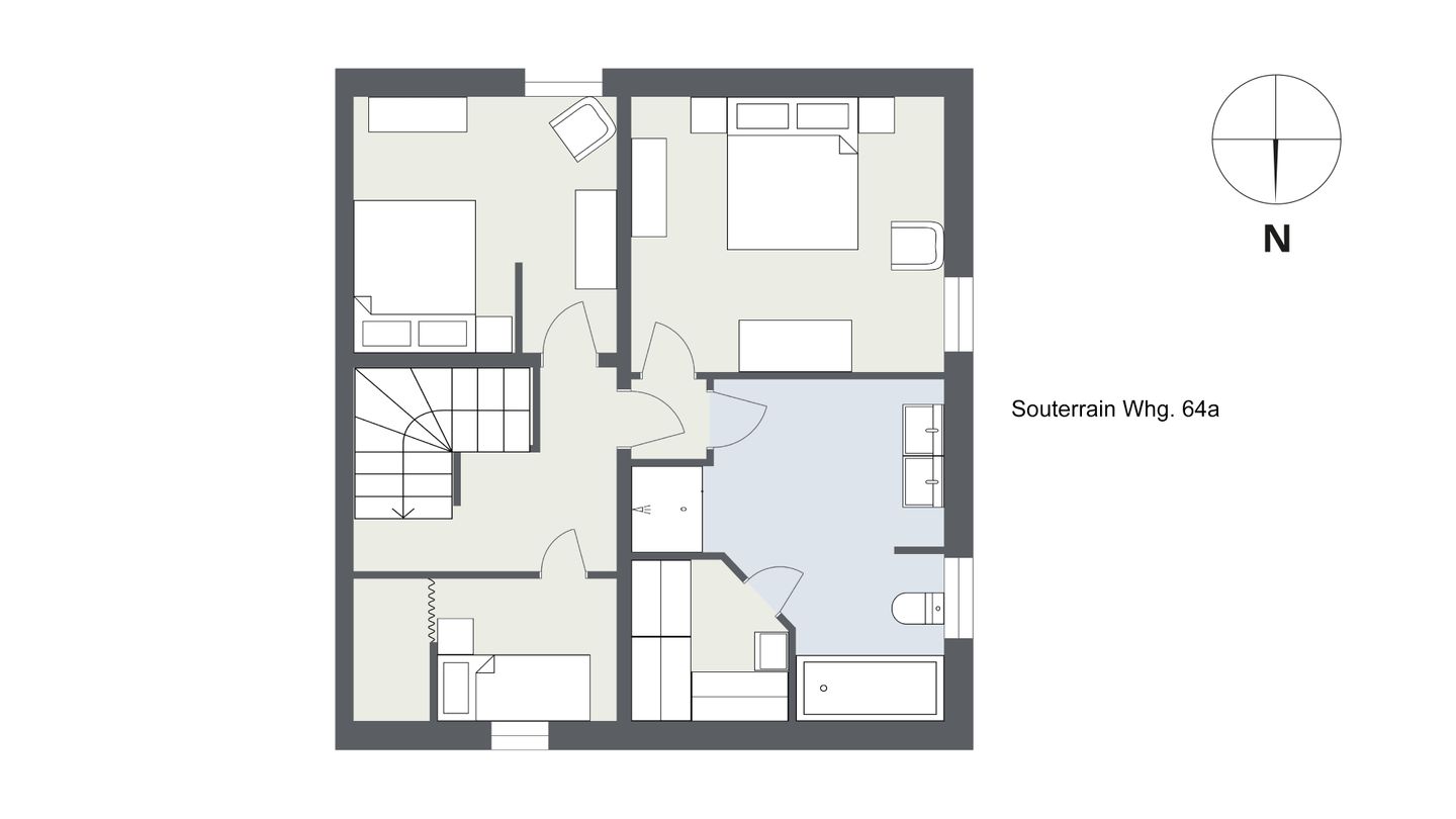 Antje Sammen Whg. 64 Amrum - Grundriss