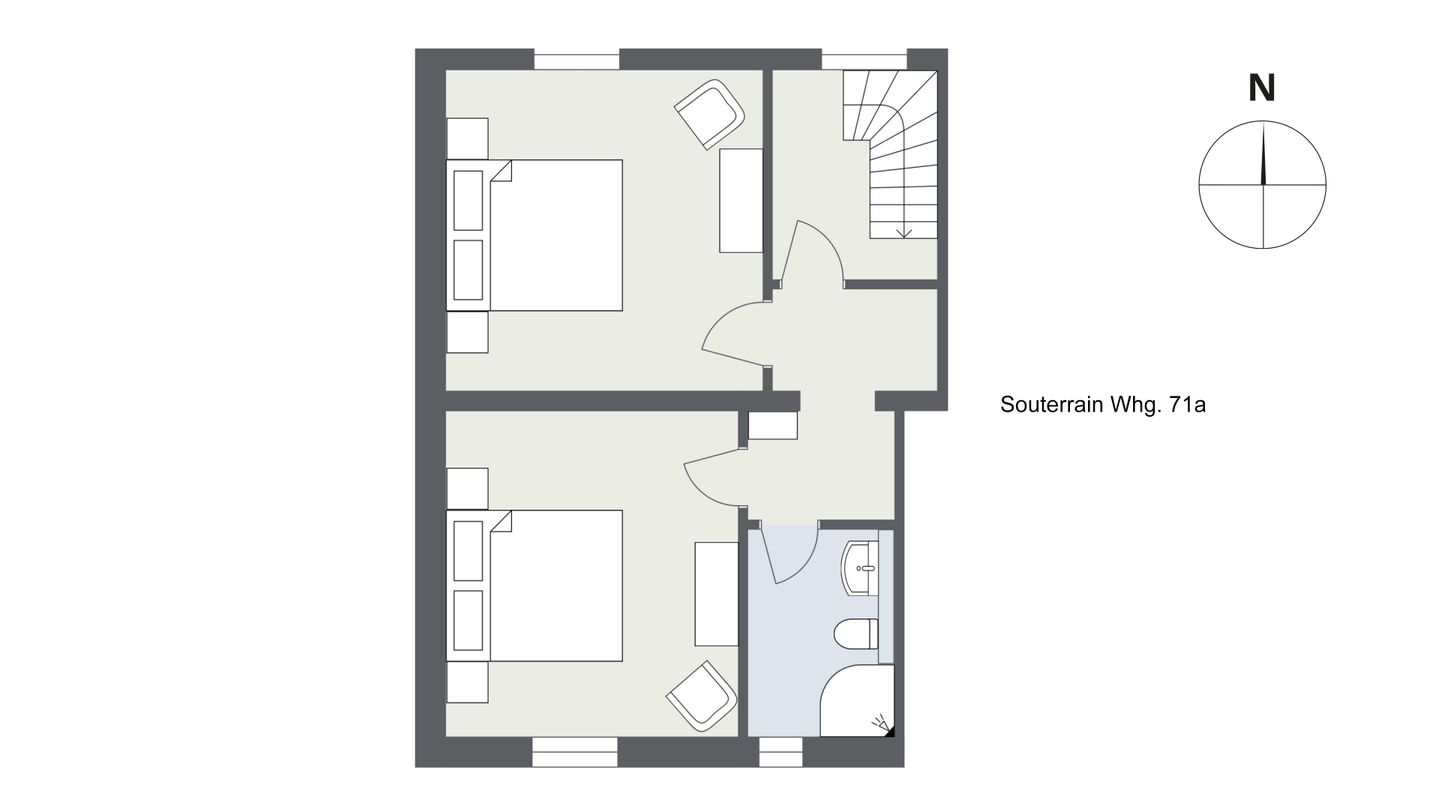 Hark Olufs Whg. 71A Amrum - Grundriss