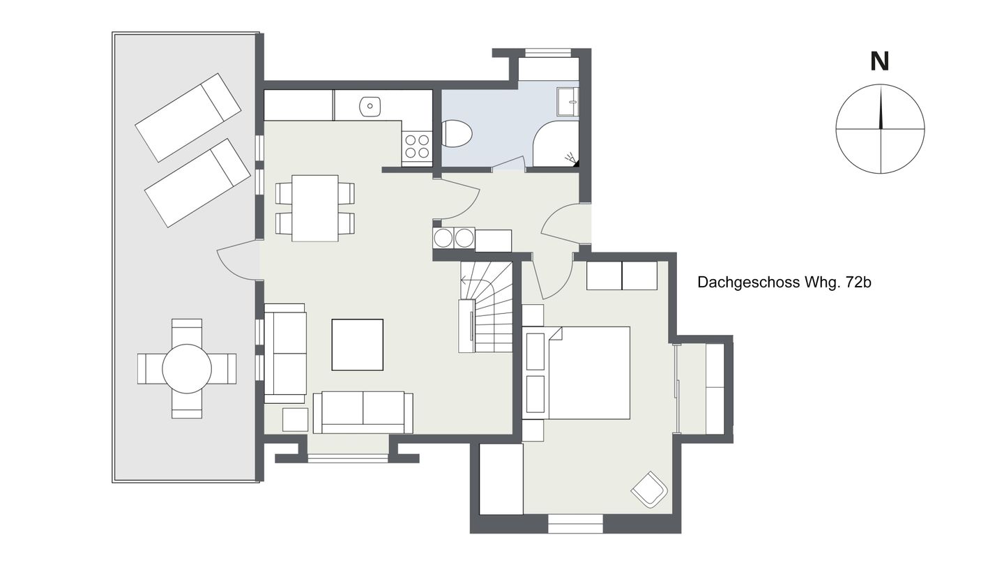 Hark Olufs Whg. 72 Amrum - Grundriss