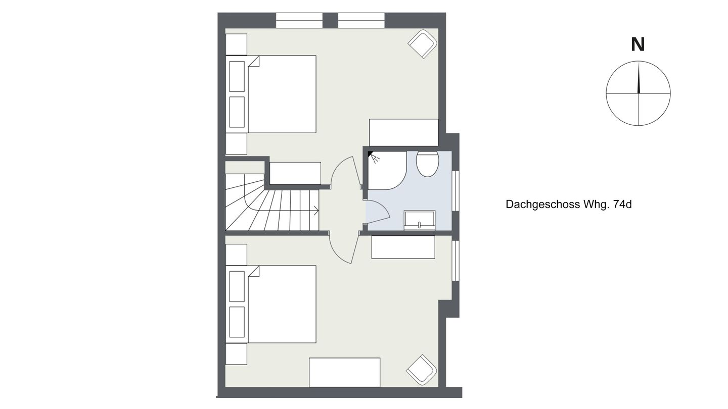Hark Olufs Whg. 74 Amrum - Grundriss