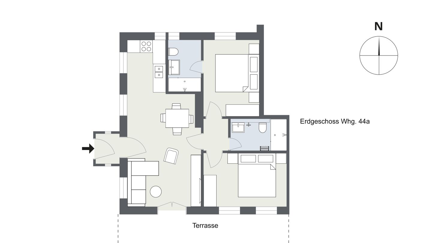 Nis Randers Whg. 44 Amrum - Grundriss