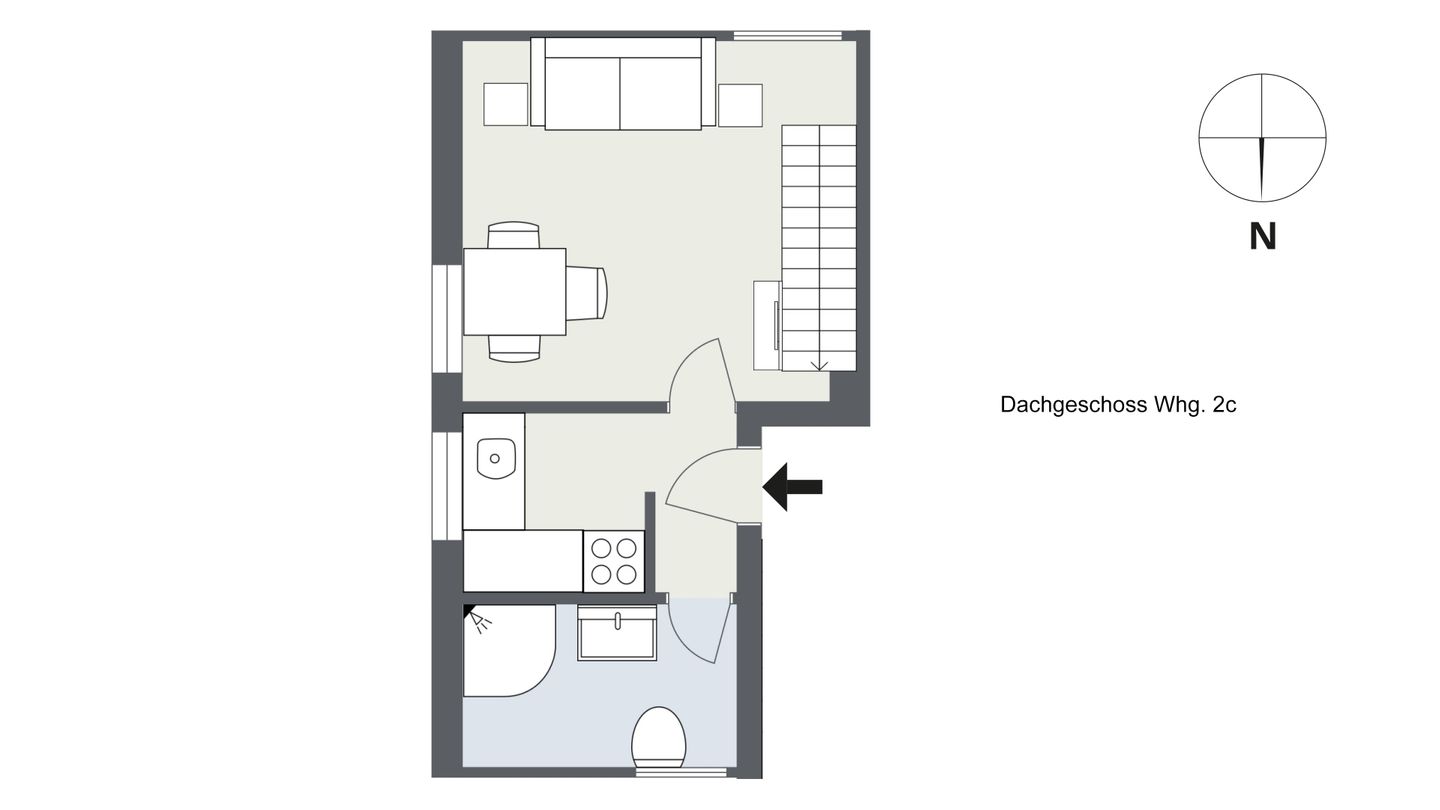 Witjhüs Whg. 2 Amrum - Grundriss