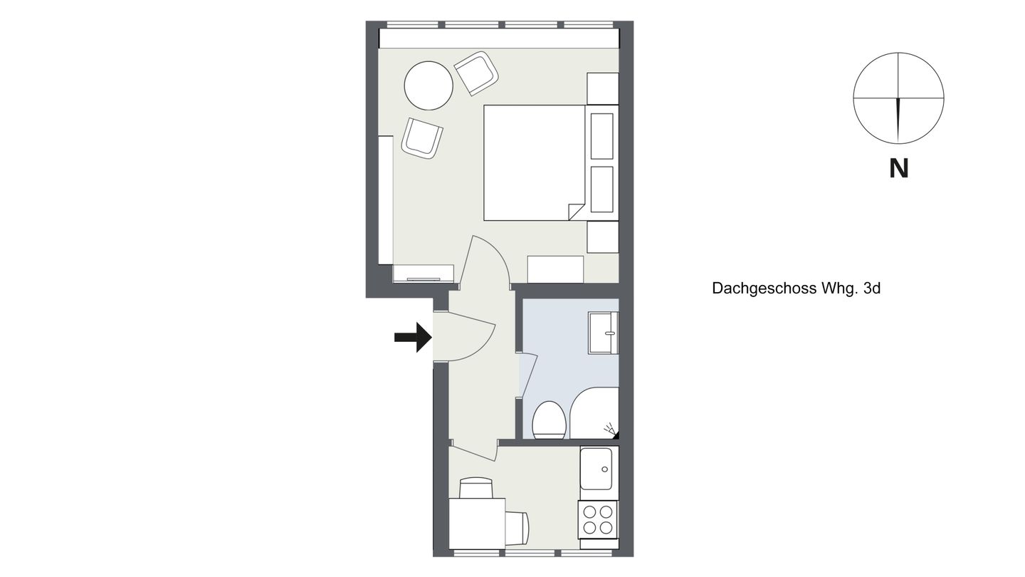 Witjhüs Whg. 3 Amrum - Grundriss