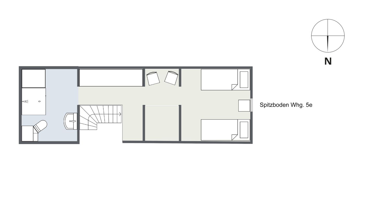 Witjhüs Whg. 5E Amrum - Grundriss