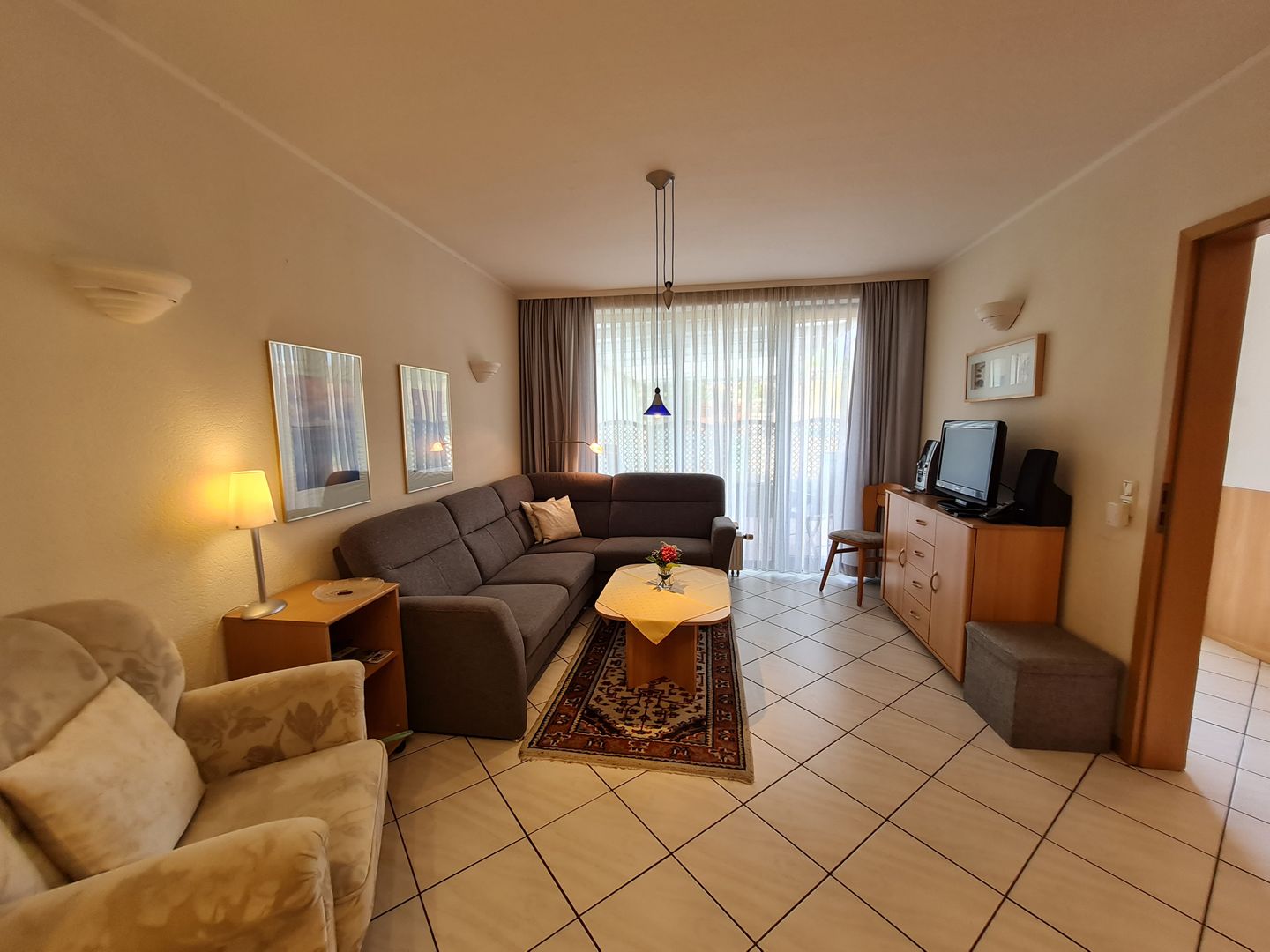 Haus Ekke Nekkepenn II, Whg. D1 Wyk auf Föhr - Wohnzimmer