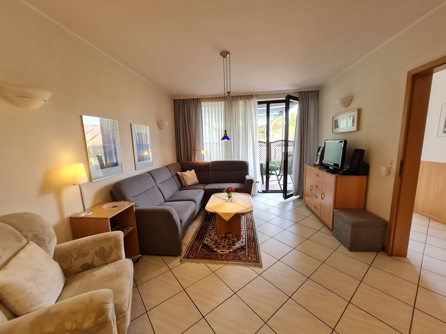 Haus Ekke Nekkepenn II, Whg. D1 Wyk auf Föhr - Wohnzimmer