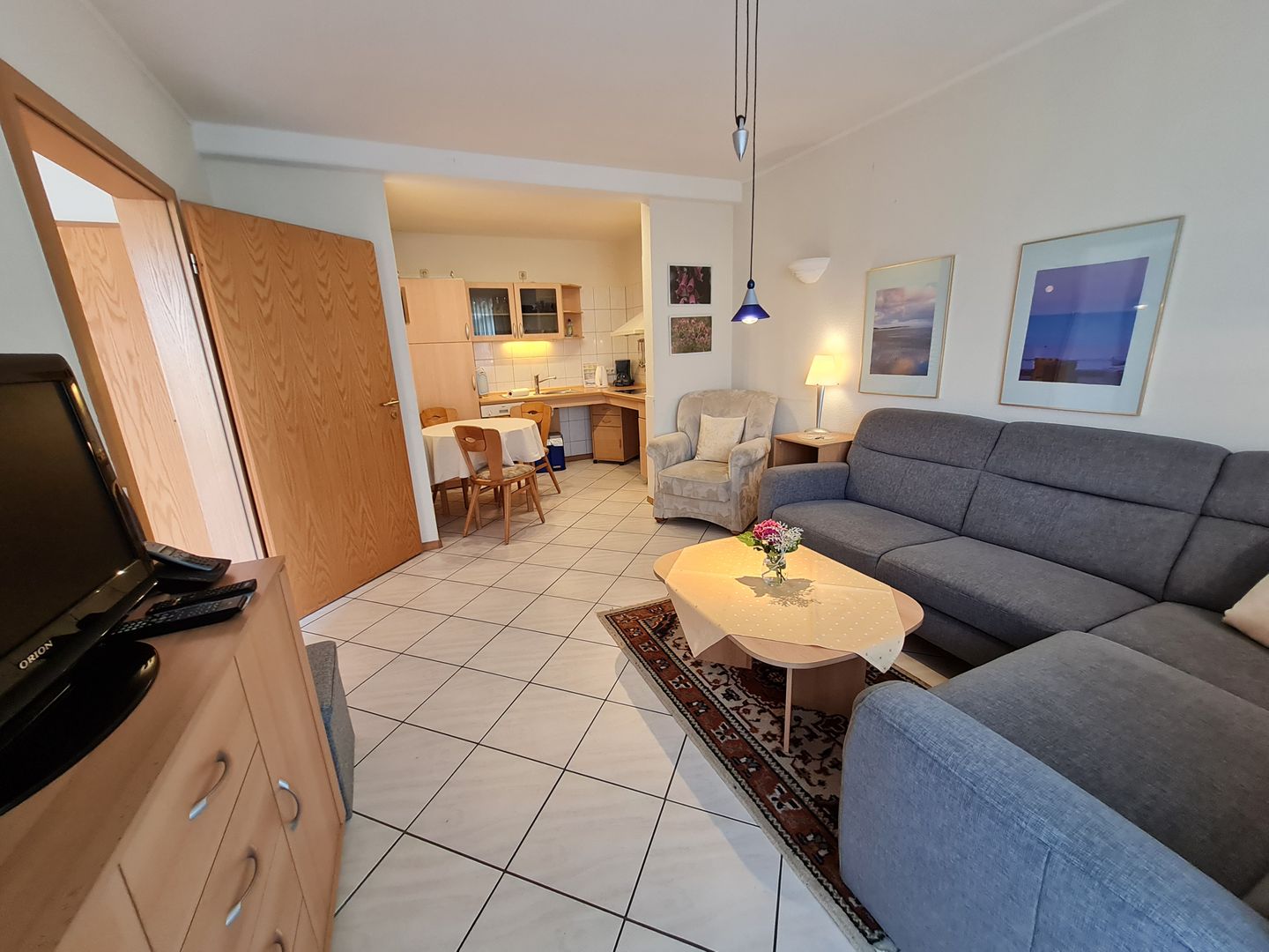 Haus Ekke Nekkepenn II, Whg. D1 Wyk auf Föhr - Wohnzimmer