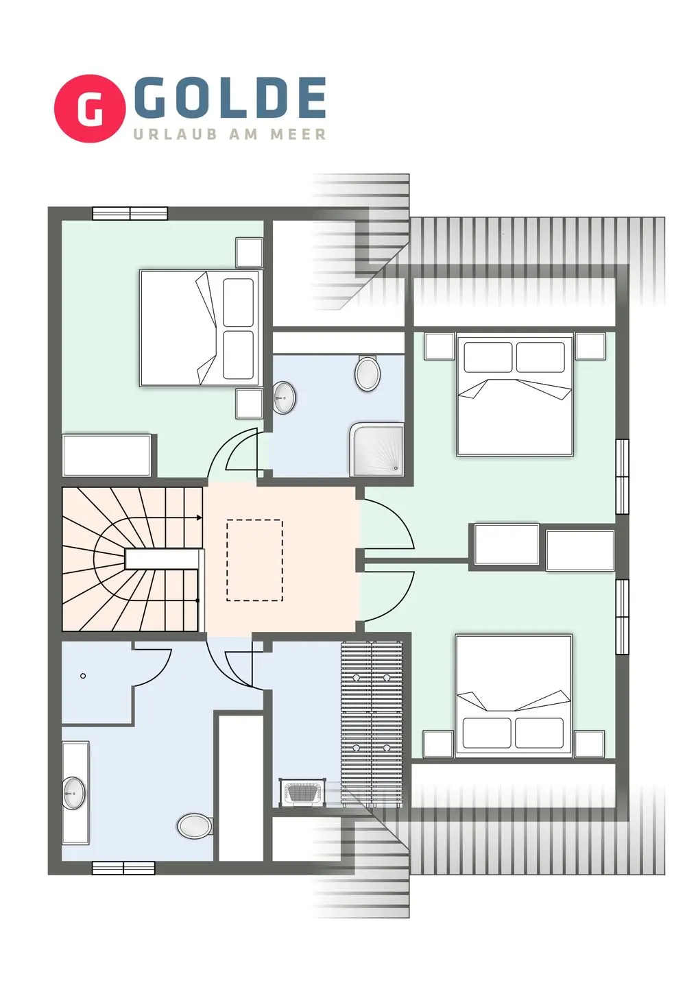 Reetdachhaus Gaia & Ganymed Reetdachhaus Ganymed SPO Dorf - Grundriss